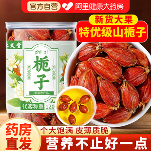 承义堂栀子泡水喝搭野生栀子果中药材官方旗舰店黄红栀子香料正品