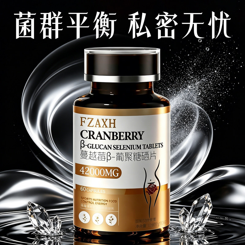 【富硒】蔓越莓女性益生菌阴道乳酸杆菌调理妇科炎私处口服专用