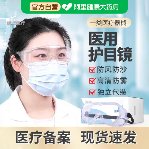 护目镜医用防灰尘不起雾劳保登山