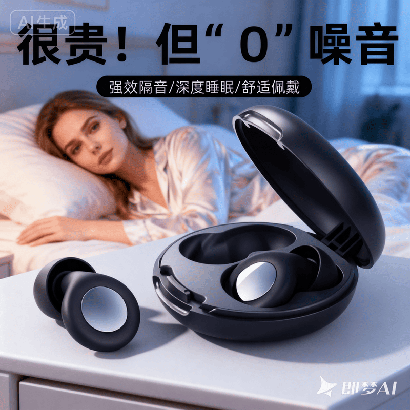 [德国品牌]耳塞睡眠睡觉专用超级隔音不伤耳朵工厂降噪防噪声神器