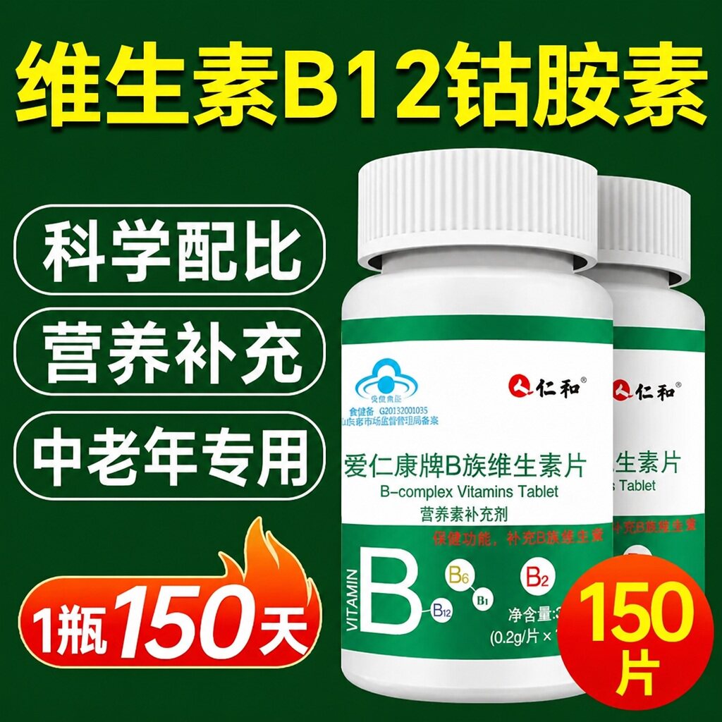 超值150片装】仁和维生素B12片图片