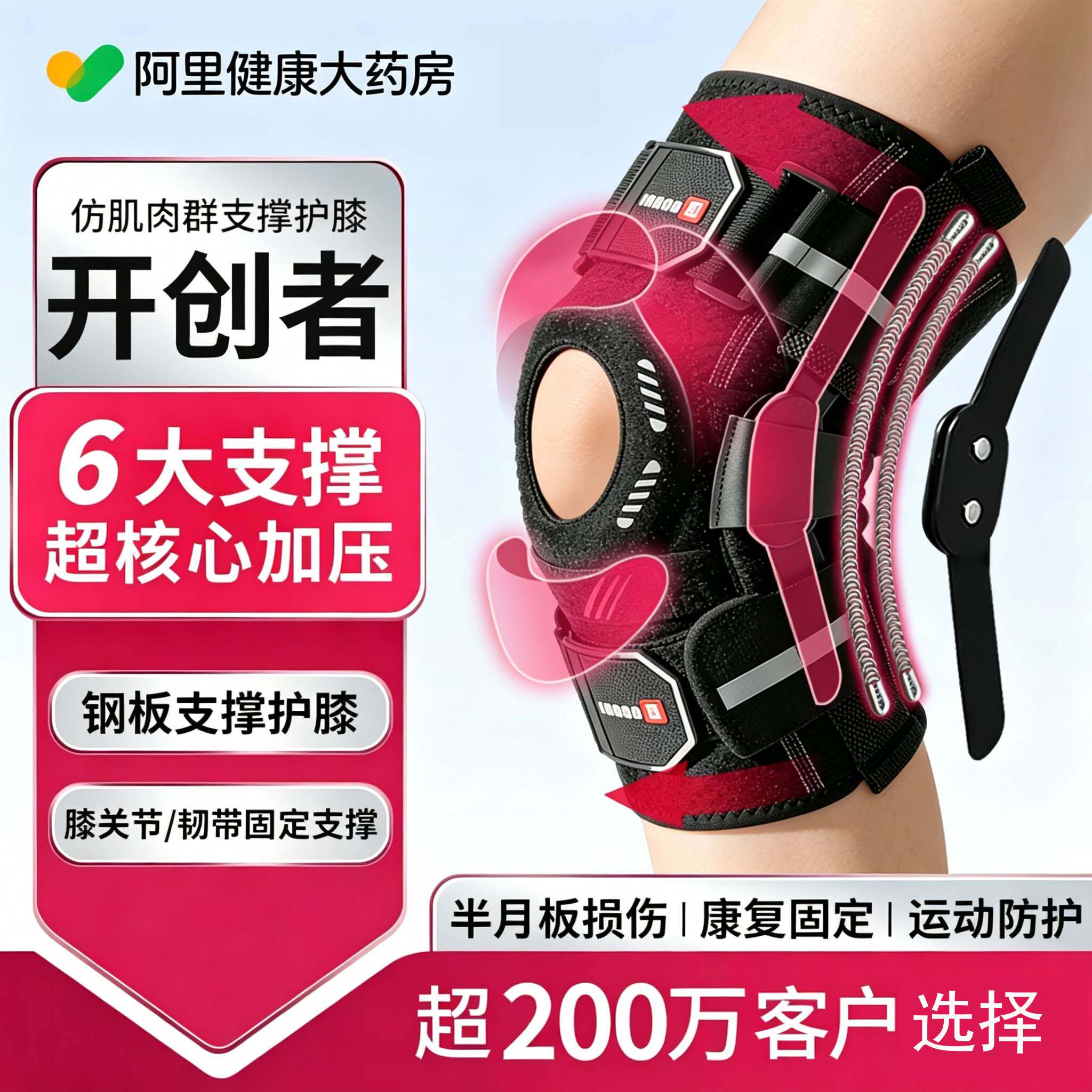 护膝膝盖积液运动支撑修复固定护具医用支具膝关节术后损伤半月板
