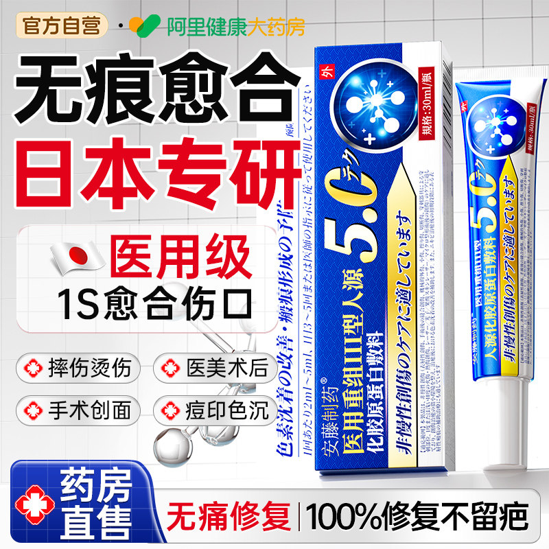 医用重组生长因子三型凝胶人体表伤愈人源化胶原蛋白修复皮肤敷料