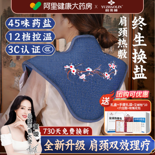 俞兆林肩颈盐袋热敷包颈椎海盐粗盐电加热艾灸包艾草理疗袋子家用