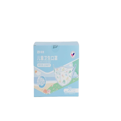 儿童卫生口罩3D型M耳挂式一次性振德阻隔花粉普通级