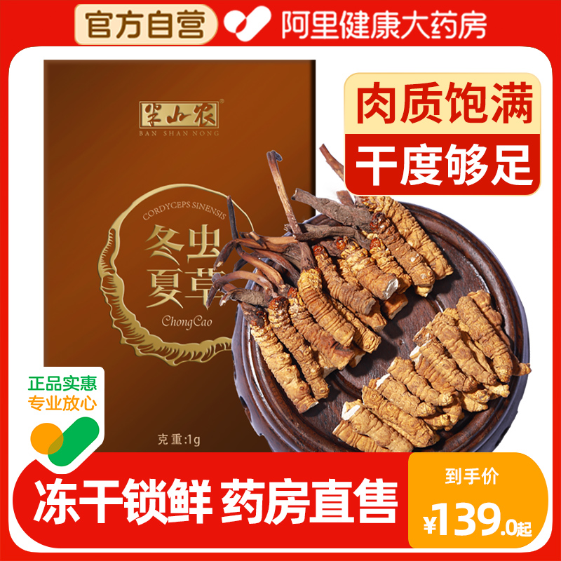 半山农正宗高海拔冬虫夏草中秋送礼礼盒正品头茬冻干虫草干货
