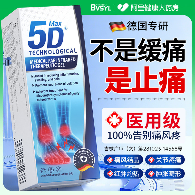 医用治痛风消肿止痛贴膏降尿酸溶石去结晶风湿关节炎专用冷敷凝胶