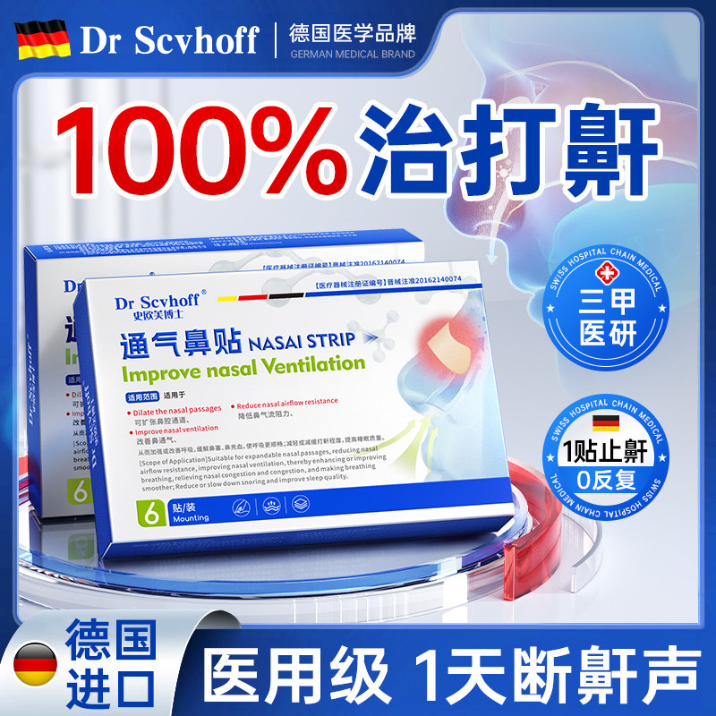 医用止鼾神器止鼾贴防止睡觉打呼噜男士女液体止鼾器喷雾剂专用贴
