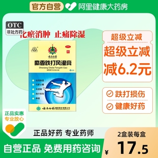 盒除湿风湿痛跌打损伤关节疼痛 4贴 雷公麝香跌打风湿膏7cm 10cm