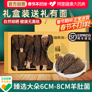 国补】福东海羊肚菌干货官方旗舰店菌菇年货礼盒送礼煲汤材料药膳