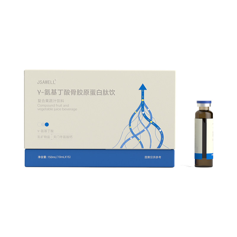 【阿里健康自营】JSAWELL-γ-氨基丁酸骨胶原蛋白肽饮10ml*15支