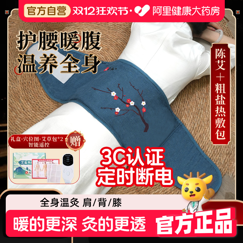 仁和暖宫寒腰带姨妈暖肚子神器电加热盐袋粗海盐艾草热敷包理疗袋