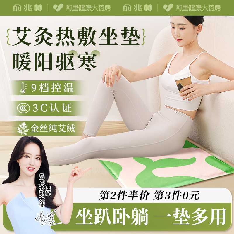 三伏天艾灸坐垫电加热艾草艾绒垫办公久坐臀部热敷理疗蒲团