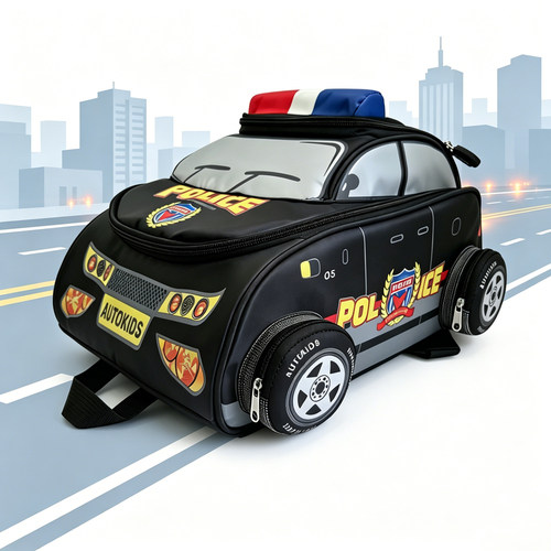 德国书包机动宝贝警车男童幼儿园