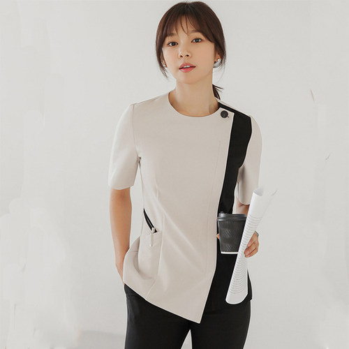 新款韩版美容院养生皮肤工作服