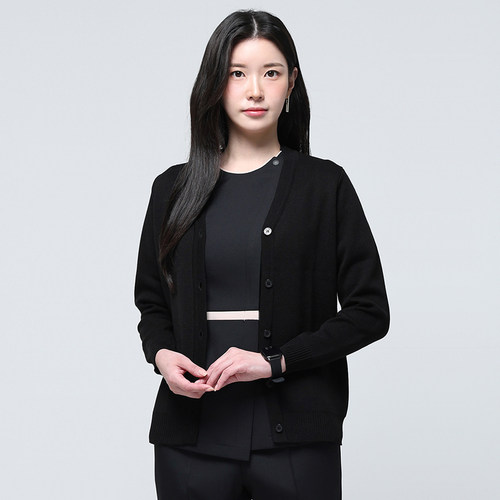 美容医院护士服针织V领开衫毛衣