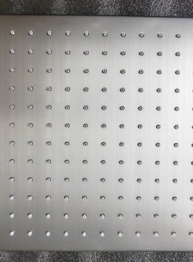 德国枪灰色淋浴花洒顶喷304不锈钢通用喷头方形增压8/10/12/16寸