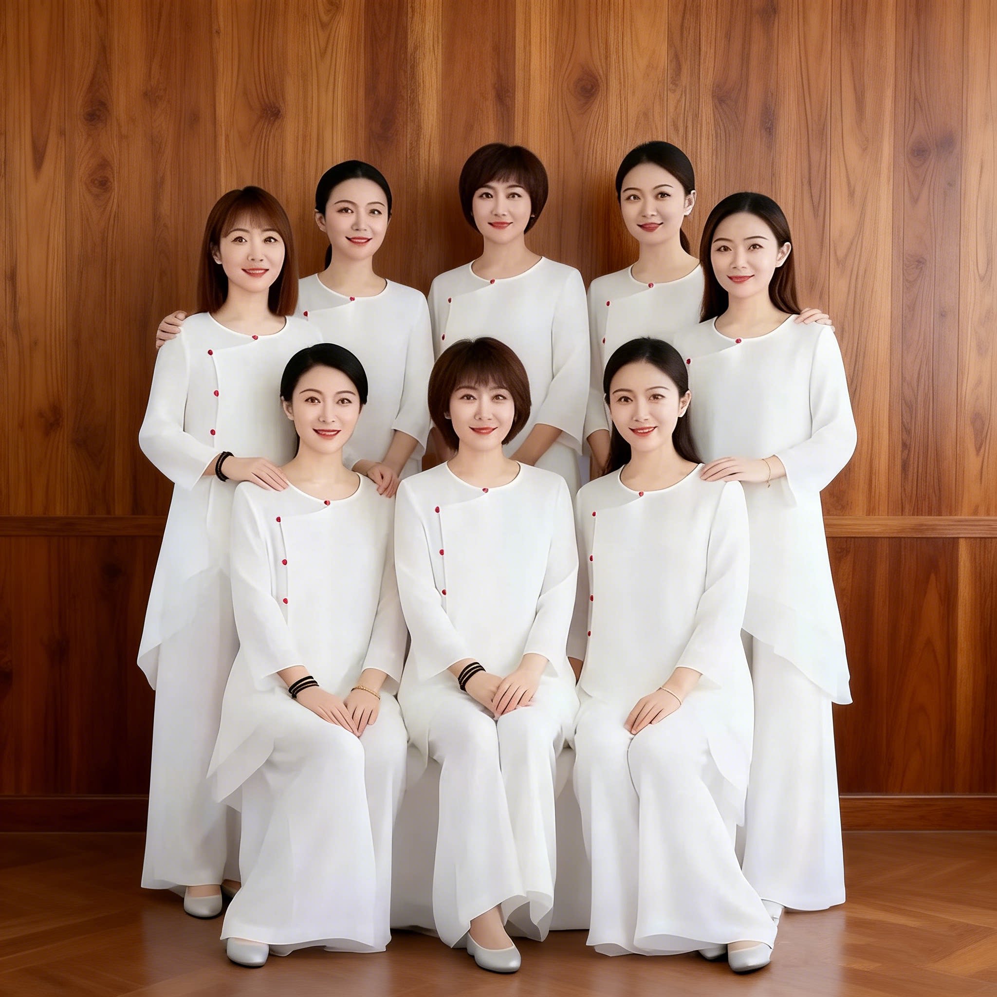 新中式茶服女茶艺文艺中国风白色仙气疗愈师禅服茶艺师工作服套装