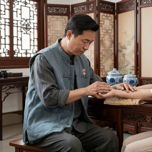 中国风定制中医馆工作服秋冬夹棉马甲棉坎肩背心中医师药剂师服装