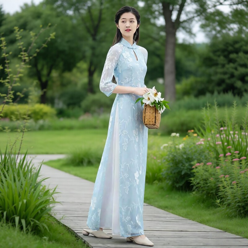 夏季新中式改良旗袍2026新款禅意茶服日常年轻款少女高级感连衣裙