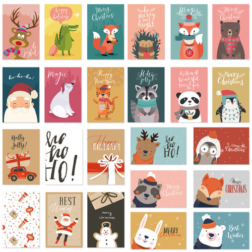 24pcsChristmasGreetingCard