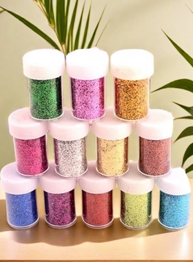a set of toy glue golden glitter crystal powder glitter glue