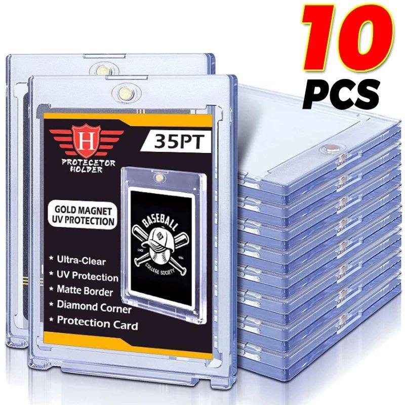 10Pcs 35PT Hard Magnetic Card Holder Cards Protective Card D