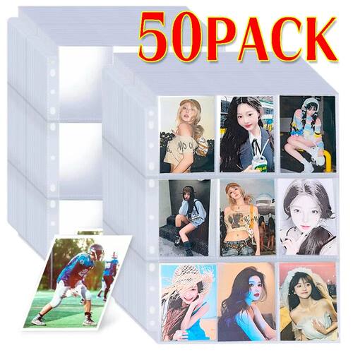 Binder Page Baseball Card Sleeves Gaming Card Sleeve Storage