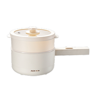 奥克斯电煮锅小型家用宿舍一体锅多功能小电锅蒸煮炖菜不粘辅食锅