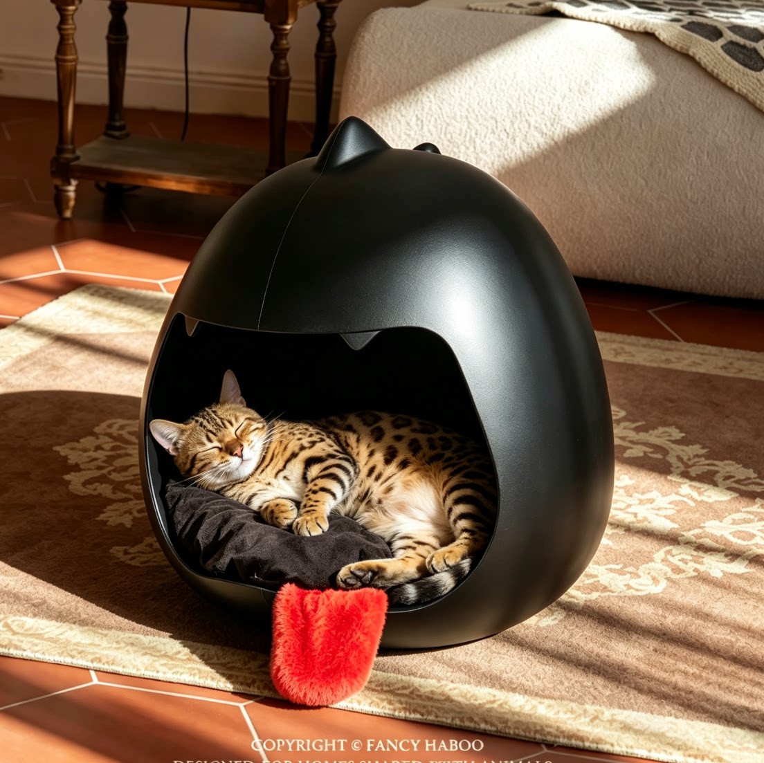 小恐龙猫窝四季通用猫咪睡觉的垫子全封闭式狗窝冬季保暖宠物睡垫
