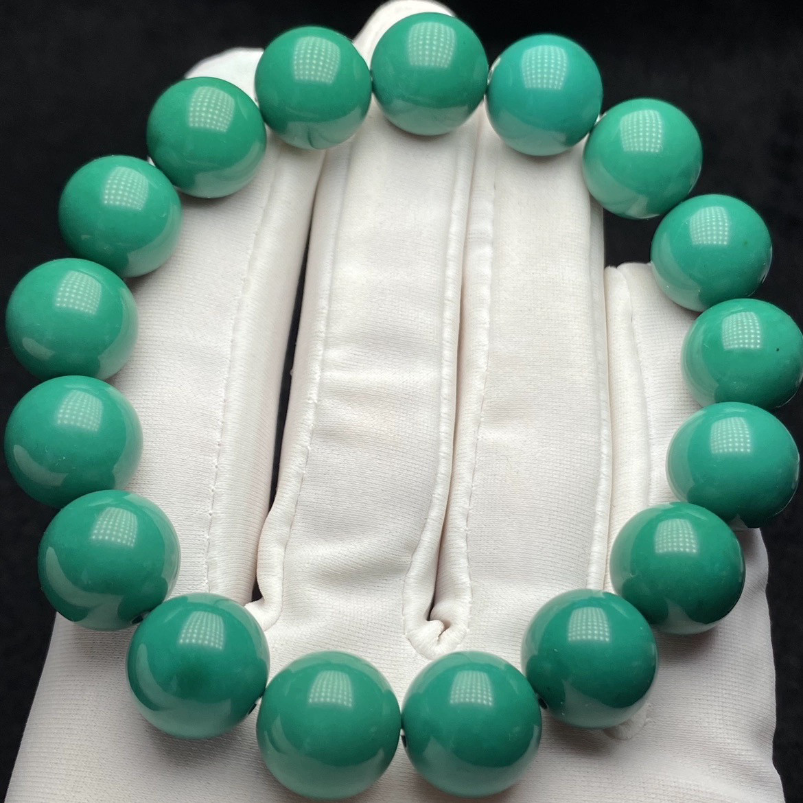 호북 원래 광석 높은 도자기 12MM JINLONGSHAN 오래된 오일 녹색 옥 소재 청록색 둥근 구슬 팔찌 팔찌 구슬과 느슨한 구슬