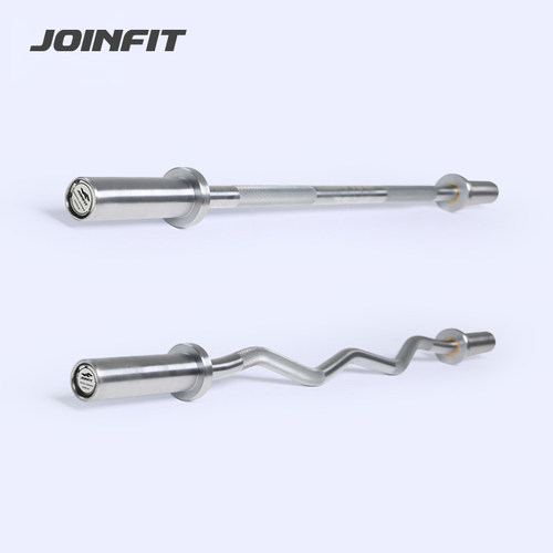 joinfit电镀举重大孔杠铃杆