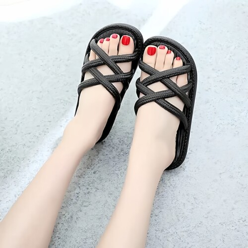 飞越女士PVC镂空女士拖凉鞋