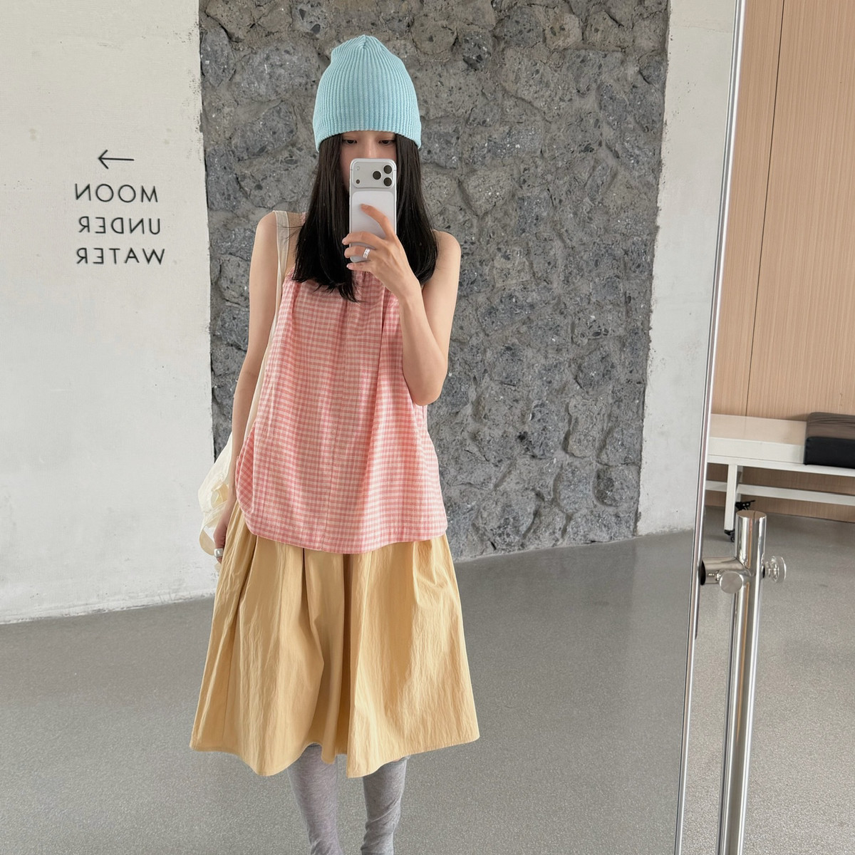 montague island-26夏上新格纹吊带甜美背心(不含内搭打底)2132