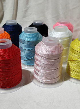 18股3/6/9/12/15/18股100克高强涤纶cs股线编手绳项链绳手工diy线