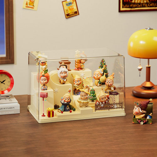 星星人展示盒泡泡玛特盲盒收纳架