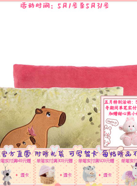 德国 NICI Basic Capybara  Green 水豚矩形靠垫 43x25cm