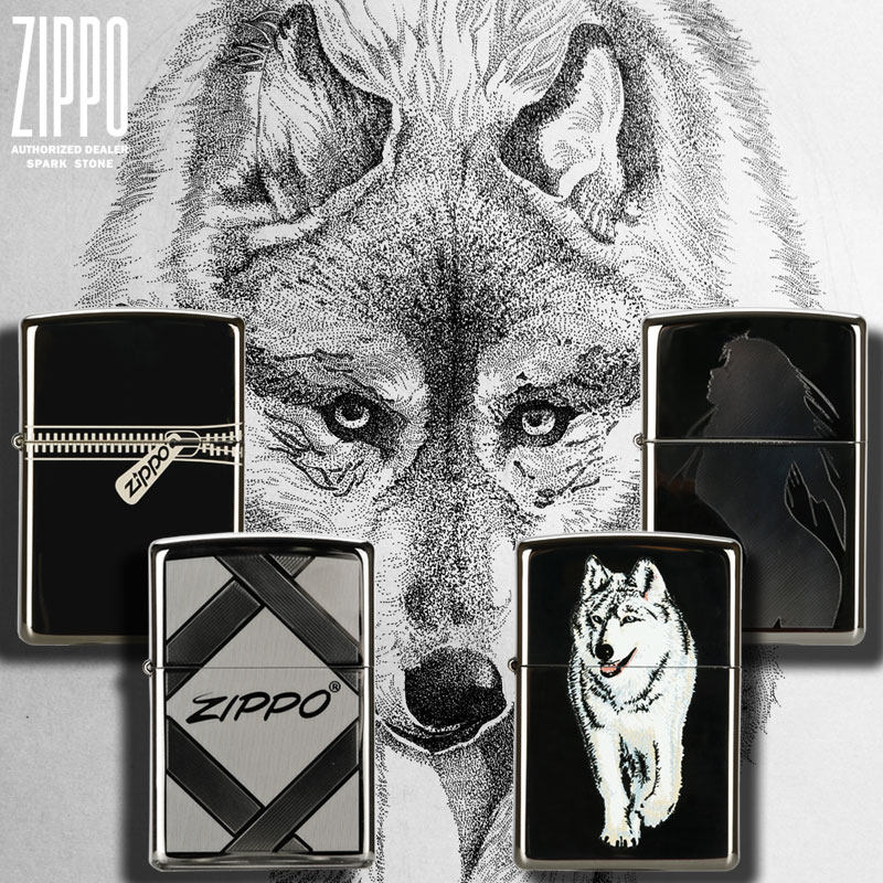 zippo打火机 黑冰拉链 狼 打破传统 诱人轮廓 20969 20762 21088