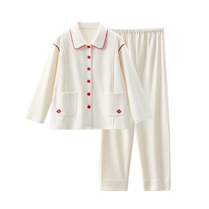 十月结晶小暖绒月子服春秋孕妇睡衣产妇哺乳睡衣可外穿家居月子服