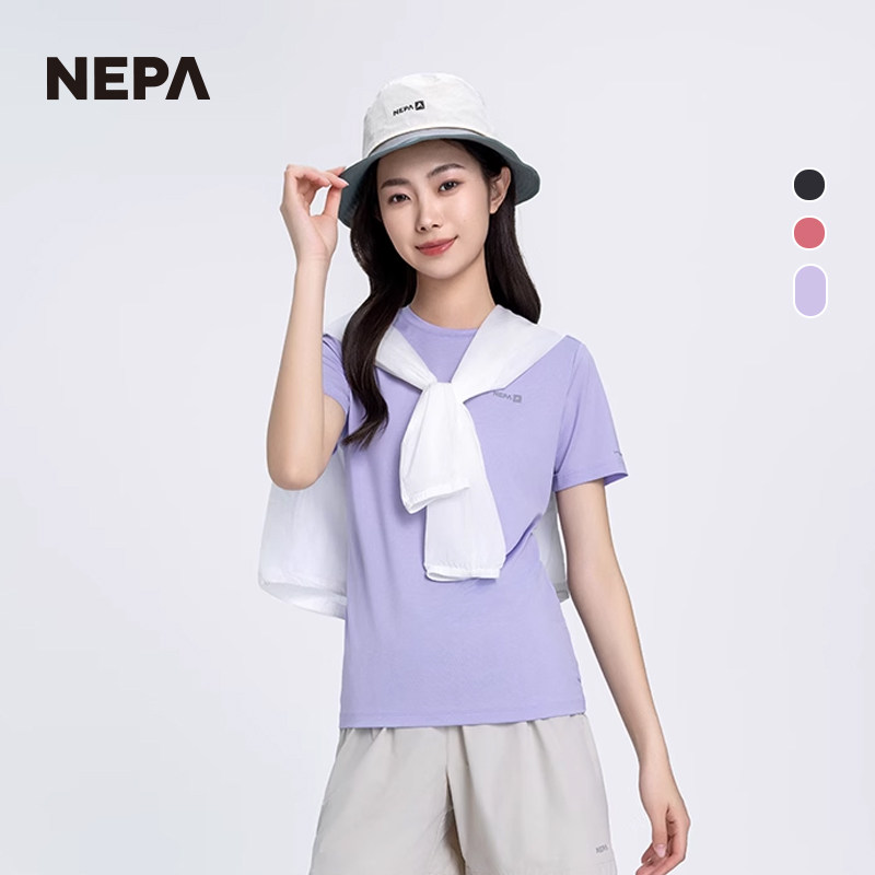 NEPA圆领T恤弹力女士透气图片