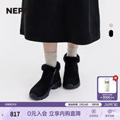 NEPA耐葩户外25秋冬新品 子绒毛内里保暖防滑短筒靴7L87694 女士鞋