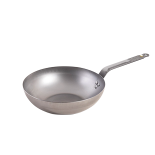 debuyer法国进口专用精铁无涂层不粘锅家用炒锅轻铁锅32不沾碳钢