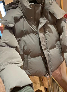 2025冬季新款潮牌羽绒服女宽松百搭时尚情侣款面包服白鸭绒外套潮