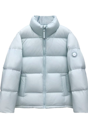 90新国标白鸭绒2025年新款冬季羽绒服女短款面包服小个子加厚外套