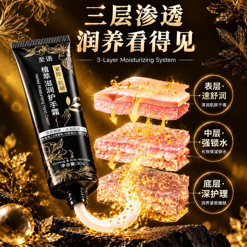 至语植萃补水保湿抗皱紧致护手霜