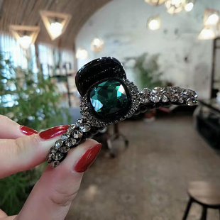 韩版ins 气质水钻彩钻小钻抓夹丸子头半抓留海夹留海抓子发夹子