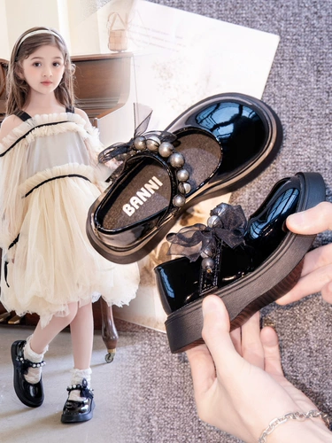 Демисезонная детская обувь для принцессы для кожаной обуви, туфли, тренд сезона
