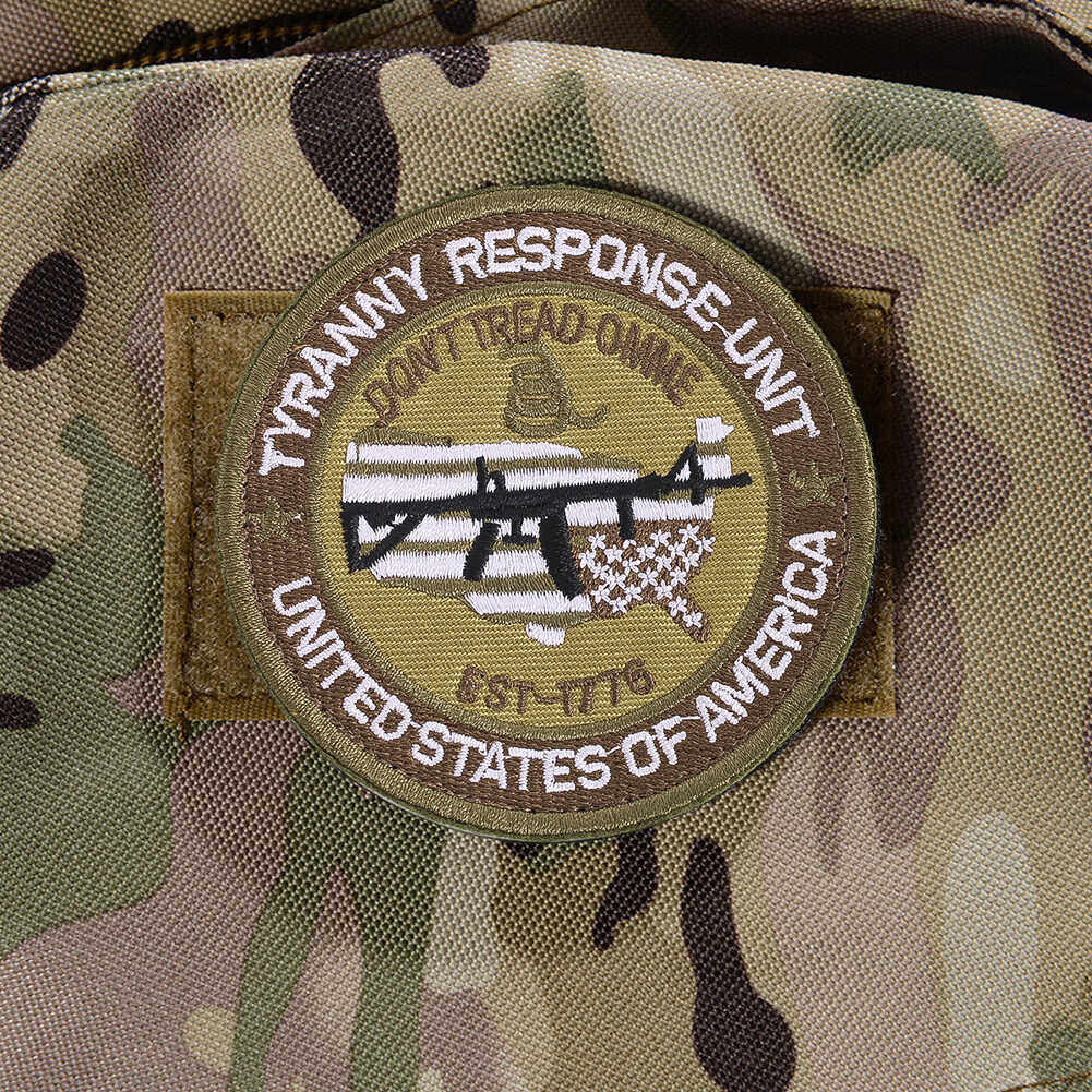 美国防爆突击队魔术贴字母刺绣