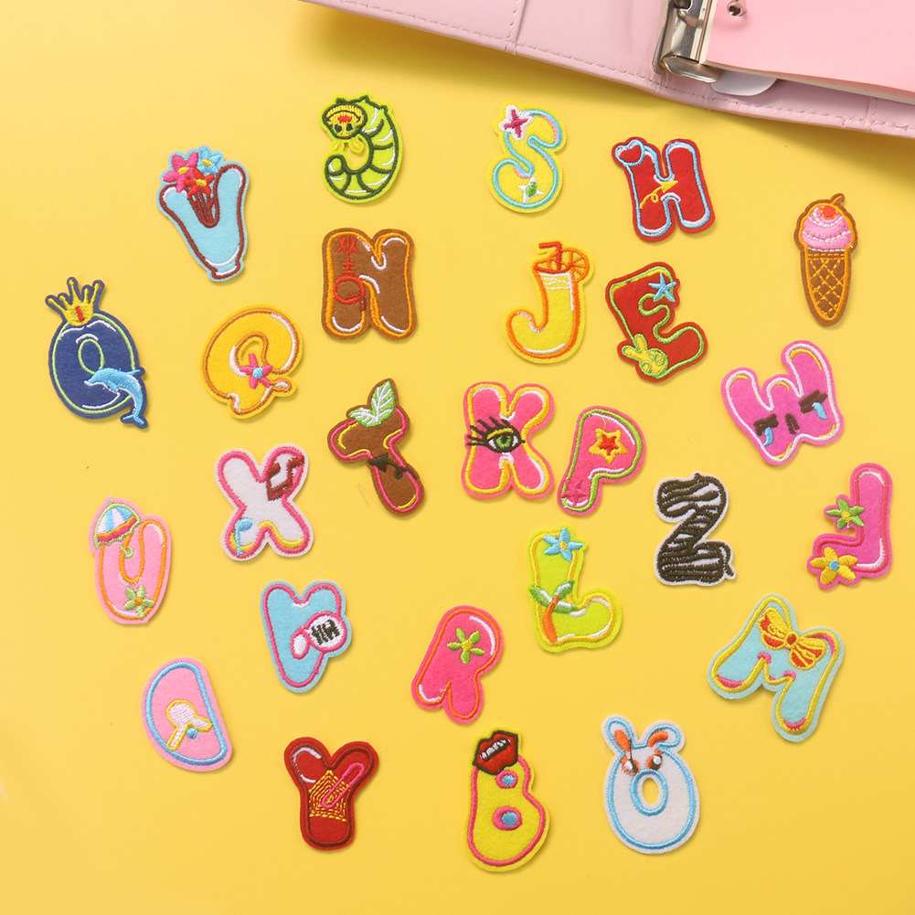 卡通26个英文字母刺绣布贴 童趣动物英语儿童服装辅料背胶DIY补丁,居家布艺,布贴,淘宝优惠券,粉丝福利购,淘宝优惠卷