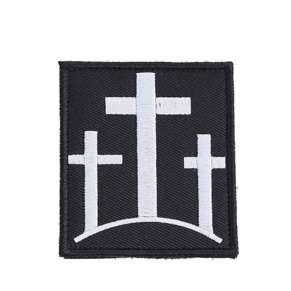 标志建筑三十字架魔术贴